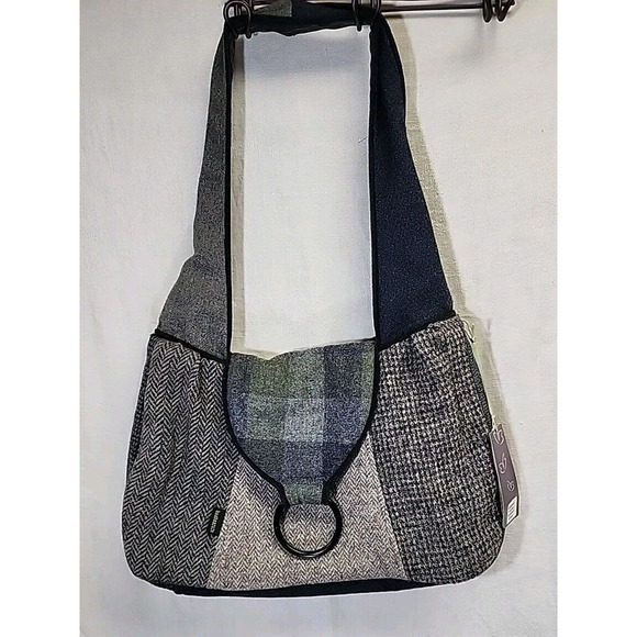 BAABAAZUZU‎ Recycled Wool Patterned Hand BAG PURSE Art Made in Michigan USA  NWT - Picture 1 of 8